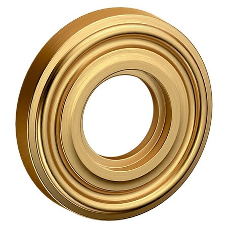 Baldwin Passage Pair Rosettes Lifetime Satin Brass 5010.044